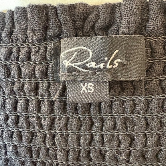 Rails Addison Tiered Smocked Waist Linen Blend Mini Skirt Size XS - Picture 5 of 9